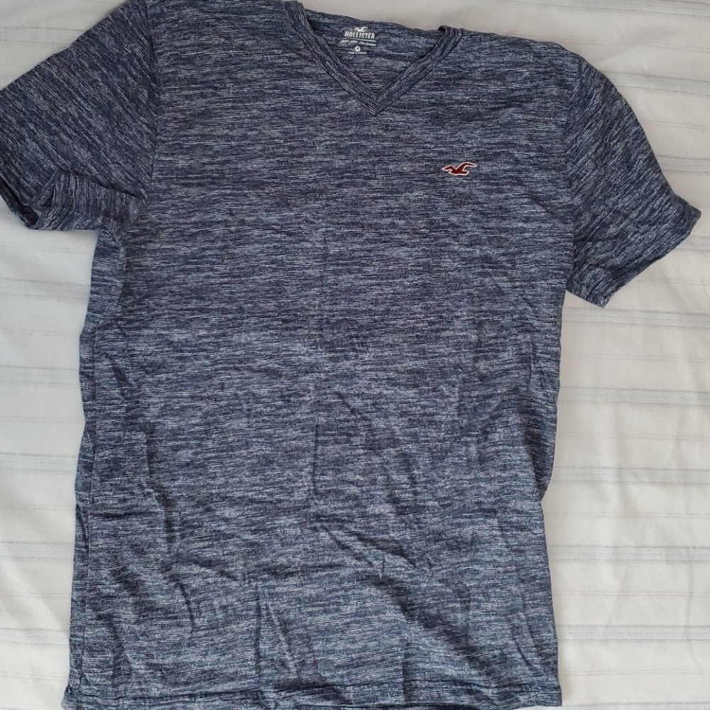 Hollister Blue V-Neck Tee